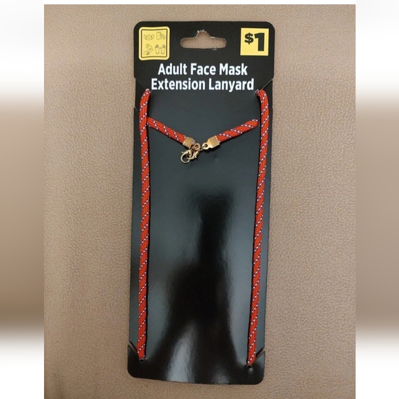 Lot of 6 Adult Face Mask Extension Lanyards 25" Cable Chain Lobster Claw New - Picture 4 of 8